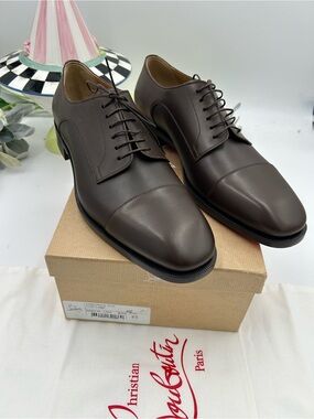 christian louboutin brown dress shoes $1,100 CHRISTIAN LOUBOUTIN